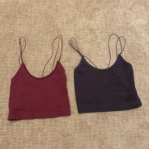 Urban Outfitters Soft Crop Tank Tops - Medium